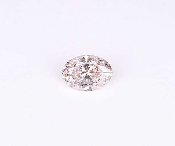 1.50 Carat Oval Cut Lab Grown CVD Diamond Fancy Pink Color VVS2 Clarity