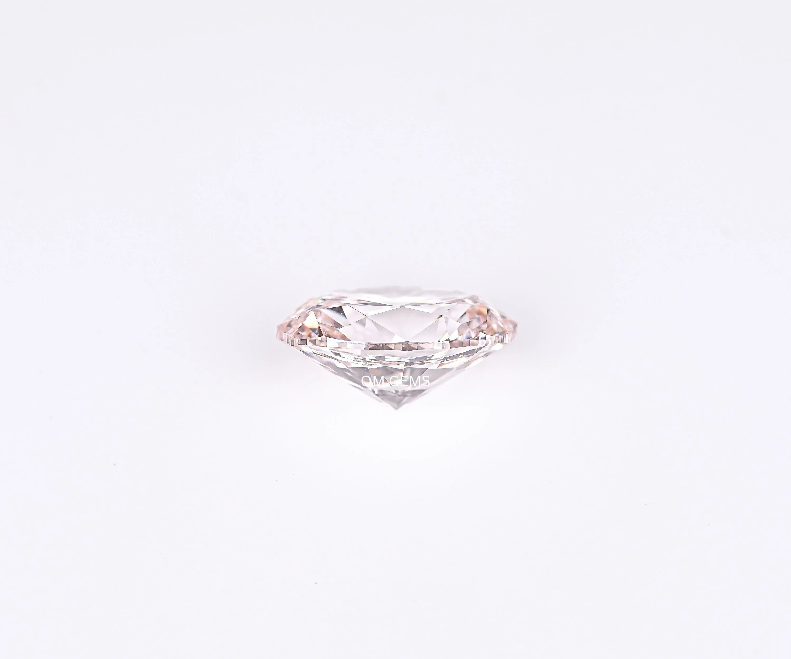 Pink Oval Shape Lab Grown Loose Diamond