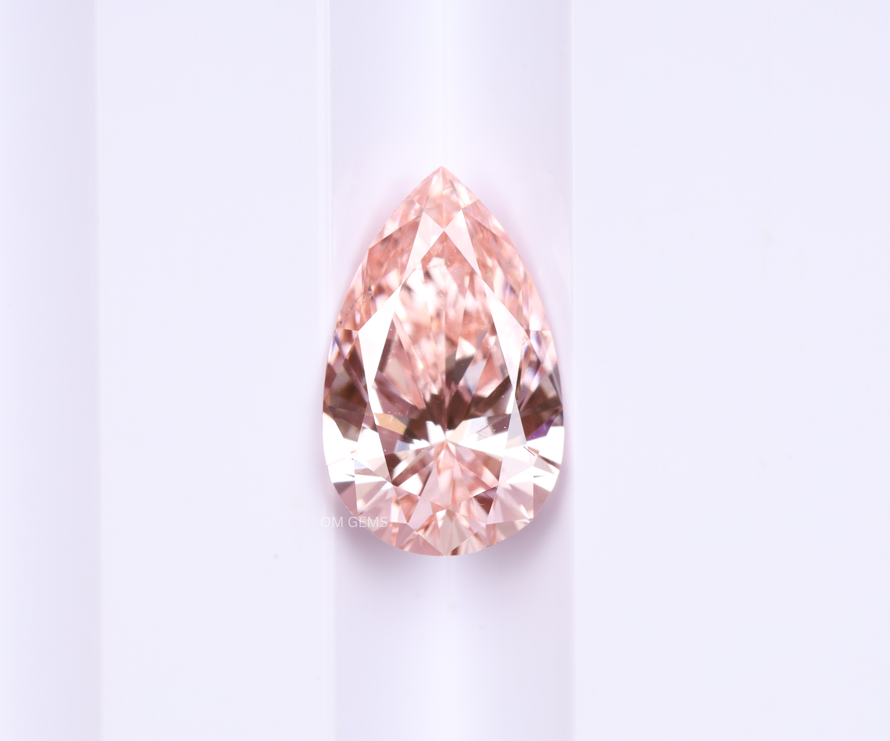 2.00 CT Pink Pear Lab Grown Diamond