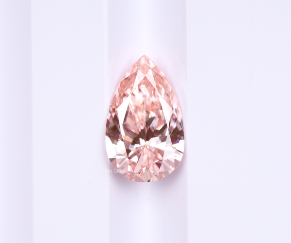 2.00 CT Pink Pear Lab Grown Diamond