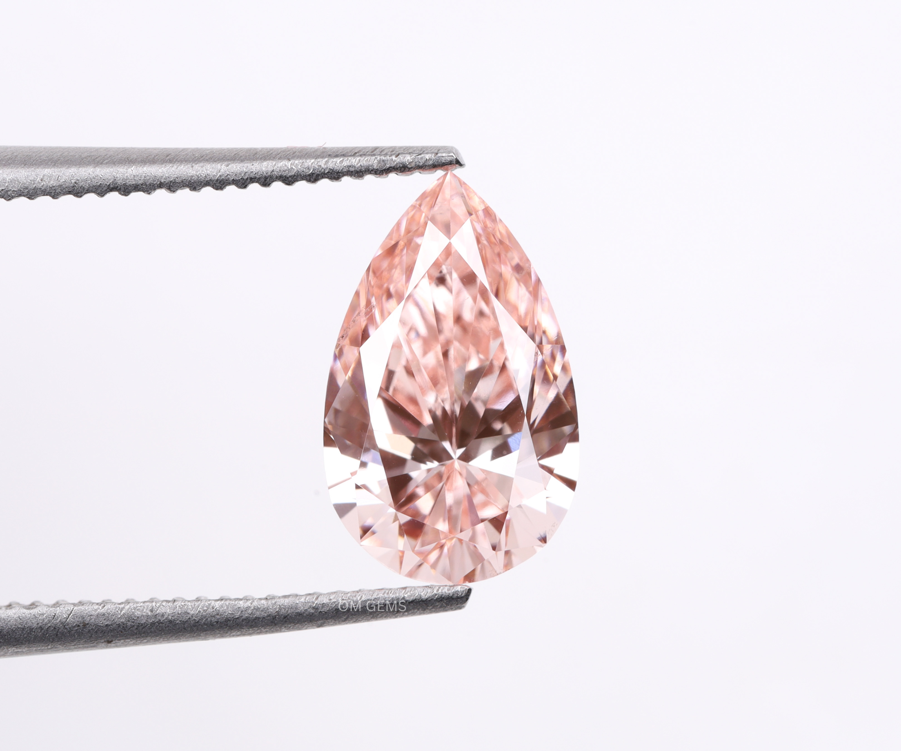 VVS Clarity Pink Pear Shaped Lab Grown Diamond  