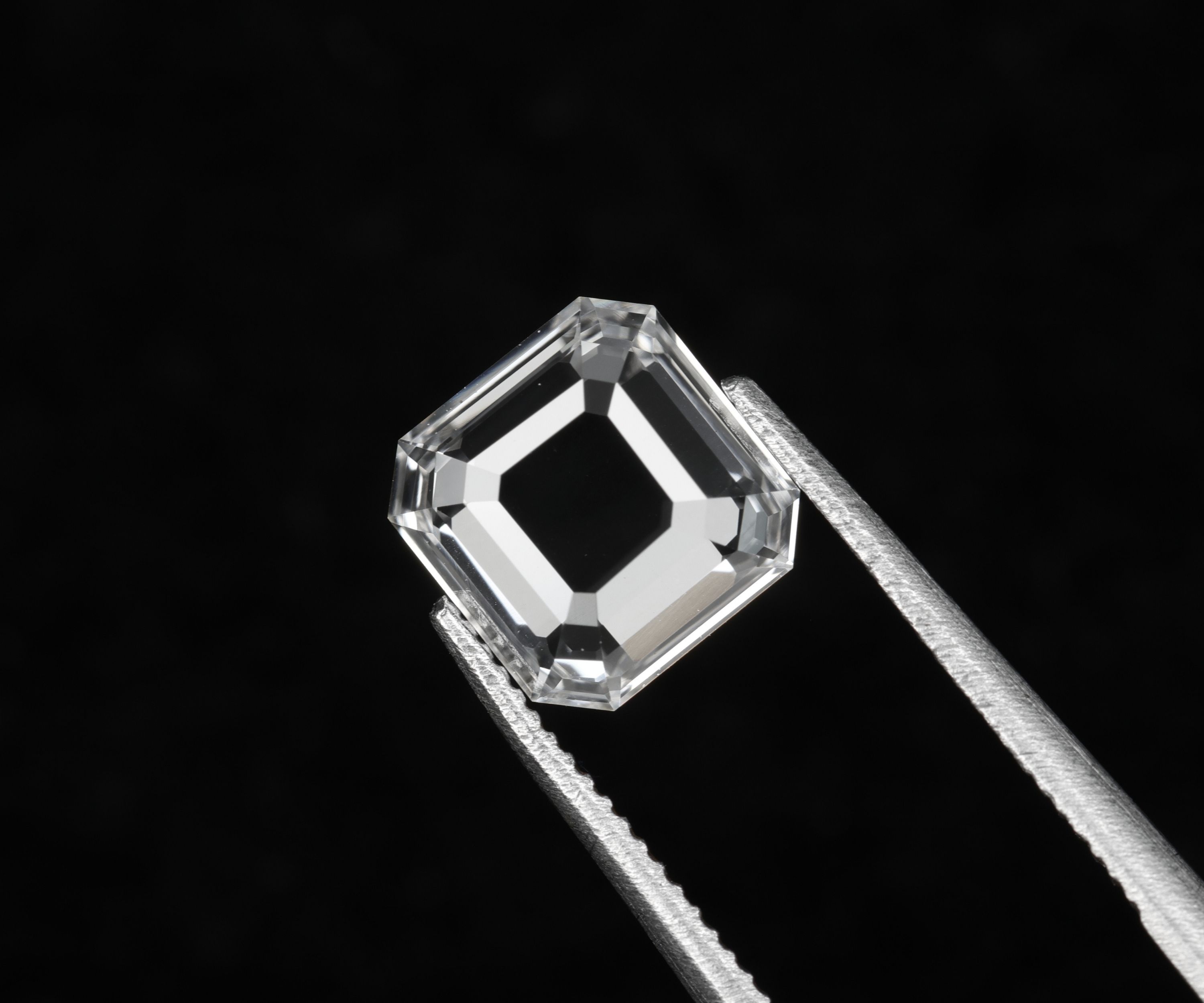 Portrait Cut Square Emerald Lab Grown Diamond