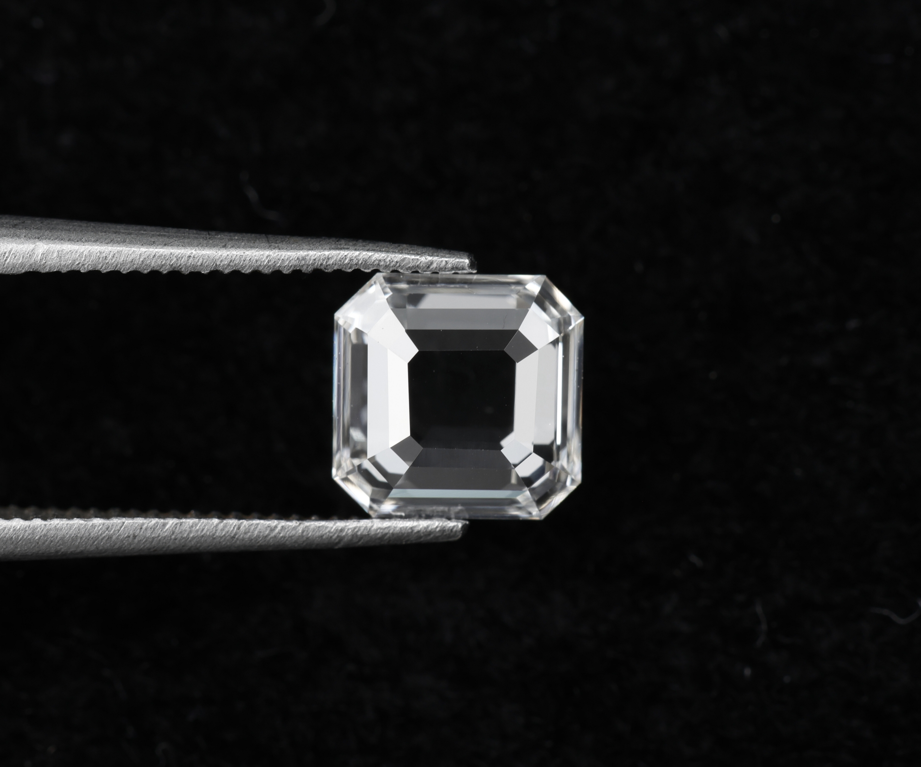Portrait Cut Square Emerald Lab Grown Diamond