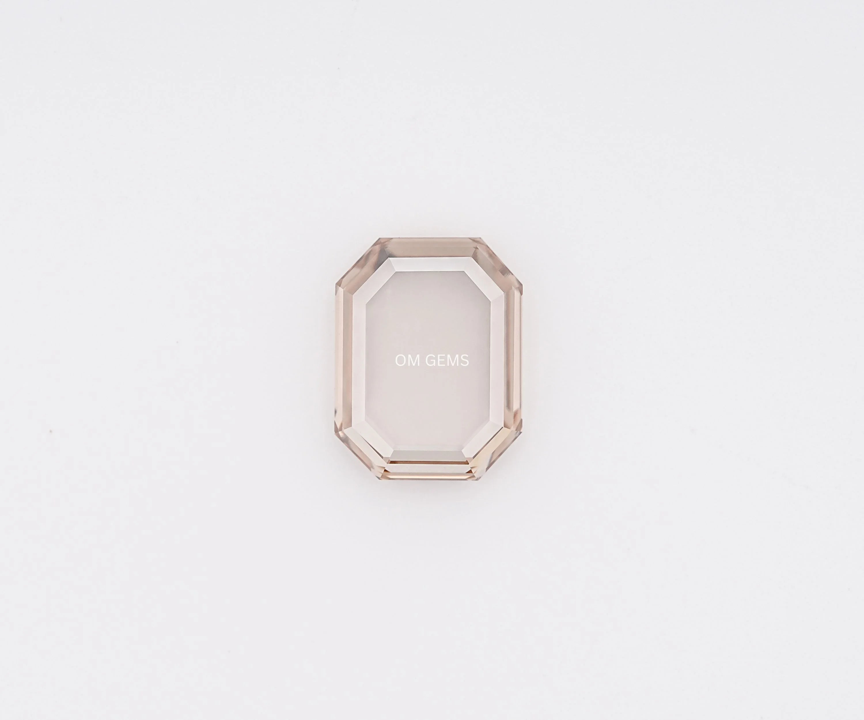 Portrait Emerald Cut Champagne Lab Loose Diamond