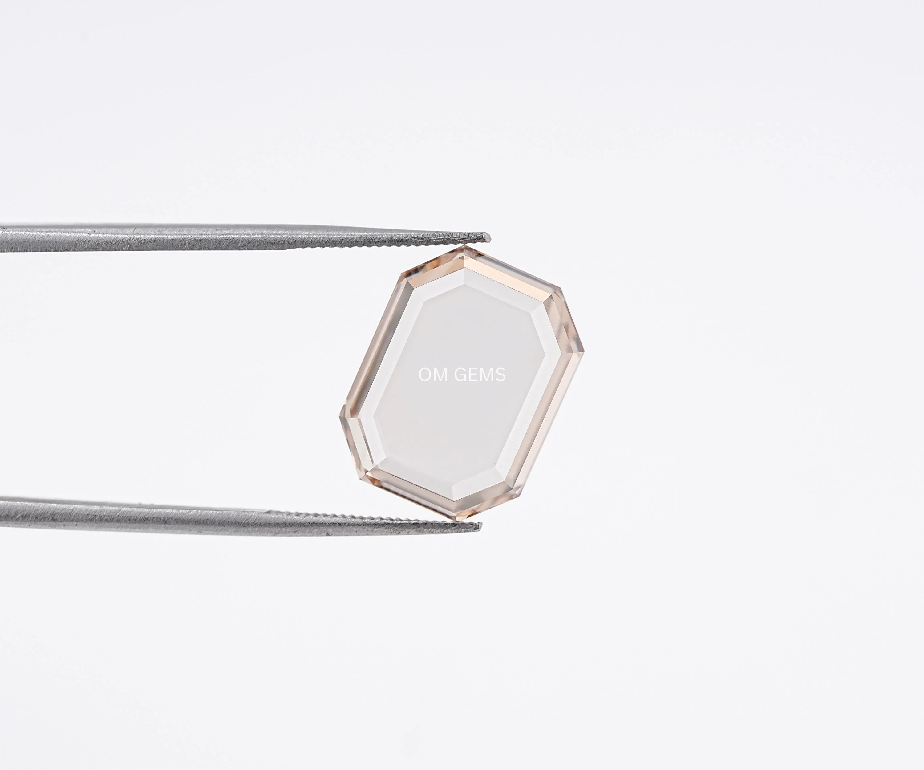 Portrait Emerald Cut Champagne Lab Loose Diamond