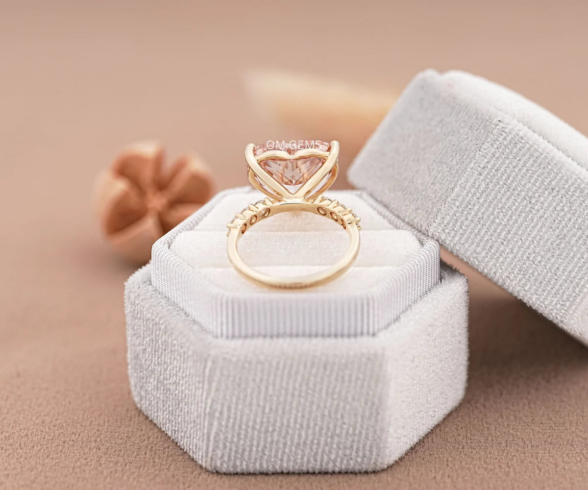 Lab Created Heart Shape Diamond Ring