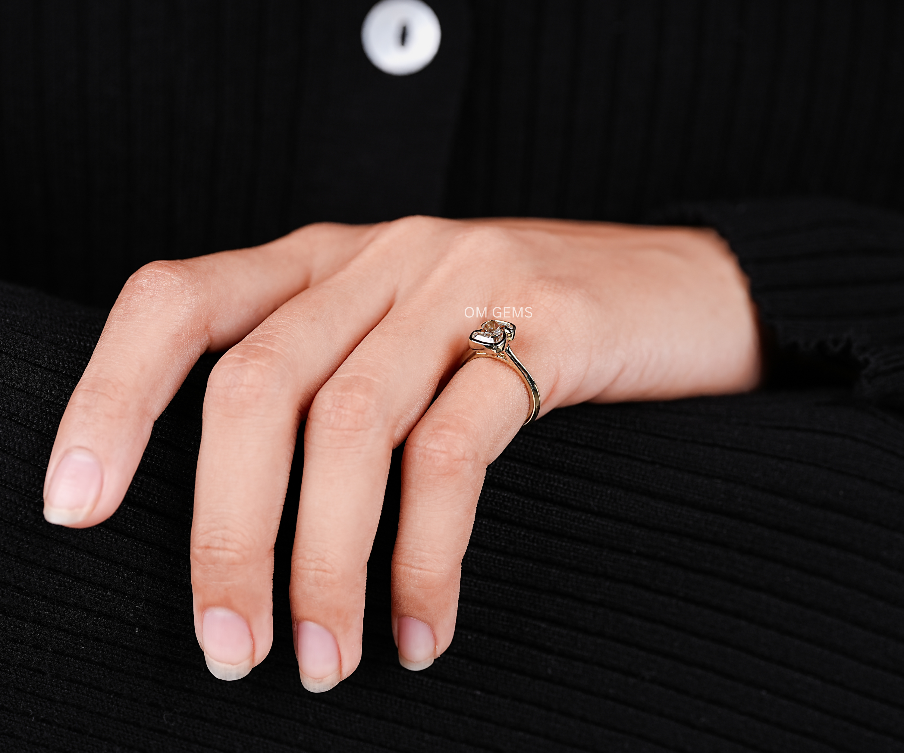 Lab Grown Diamond S Alphabet Initial Ring