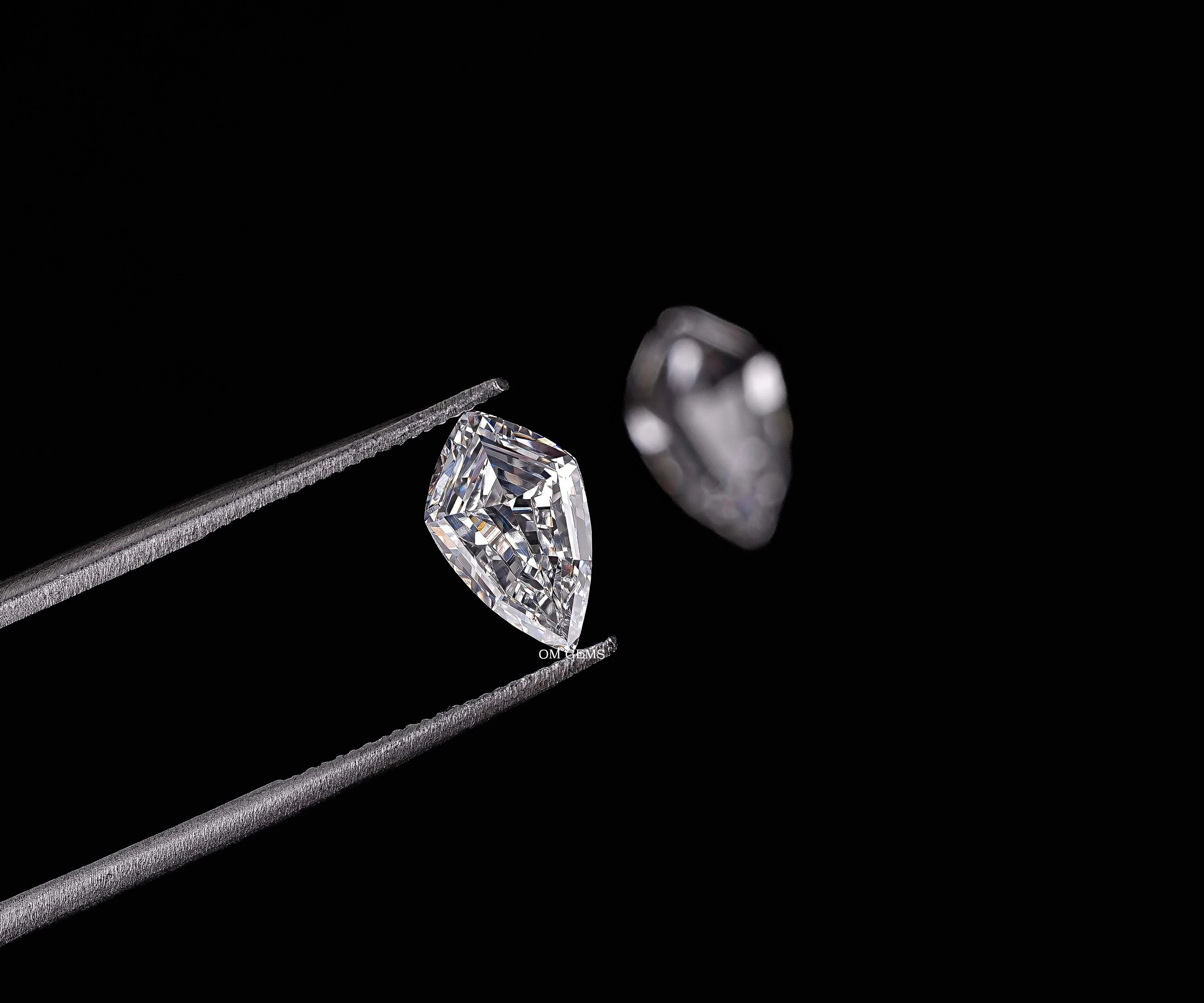 Shield Cut Lab Grown Loose Diamond Matching Pair