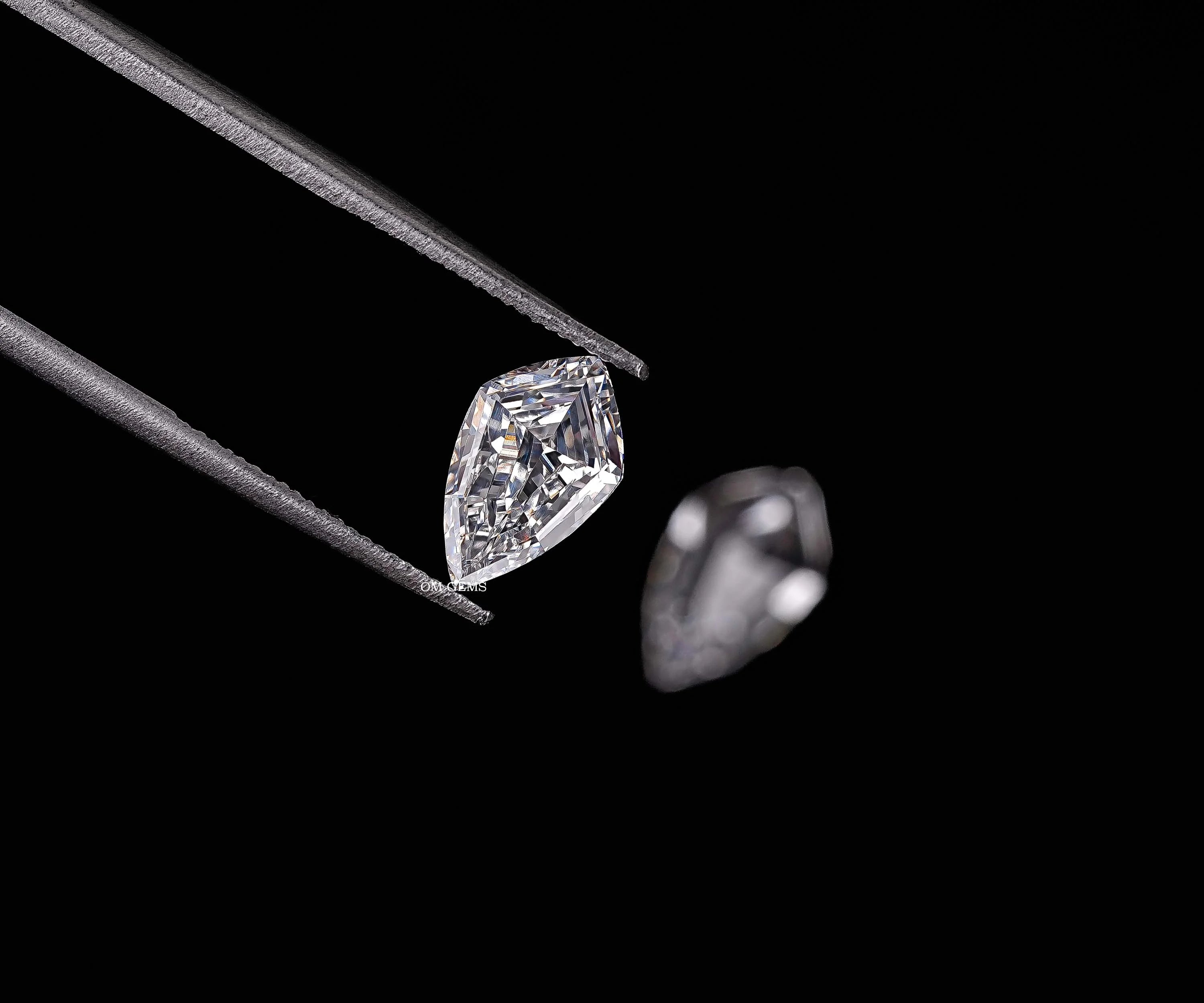 Shield Cut Lab Grown Loose Diamond Matching Pair