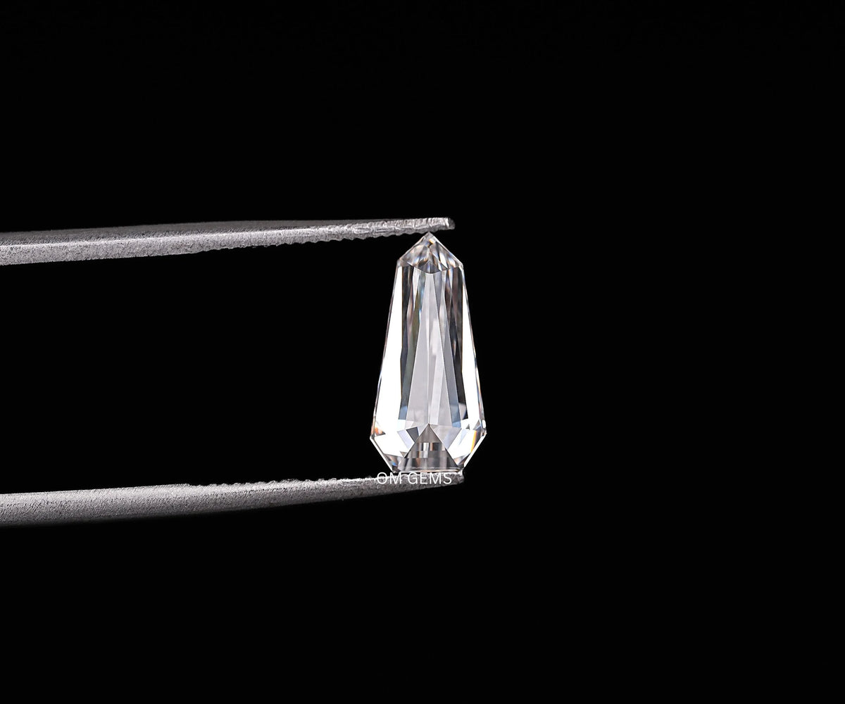 0.89 Carat Elongated Shield Brilliant Cut Lab Grown Loose Diamond