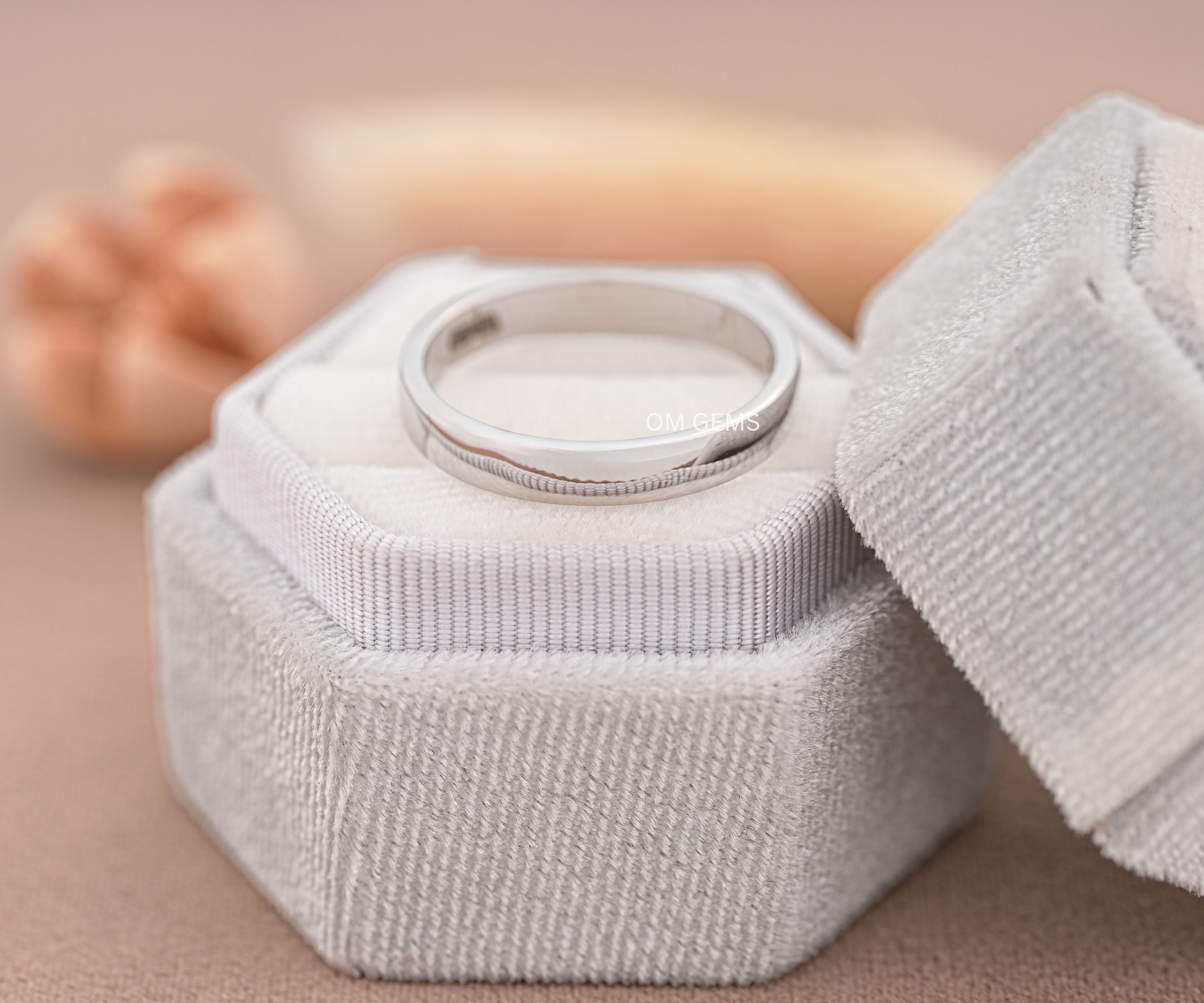 White Gold Wedding Band 