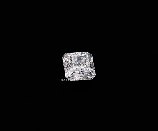 2.27 Carat Square Asscher Frost Queen Brilliant Cut Lab Grown Diamond