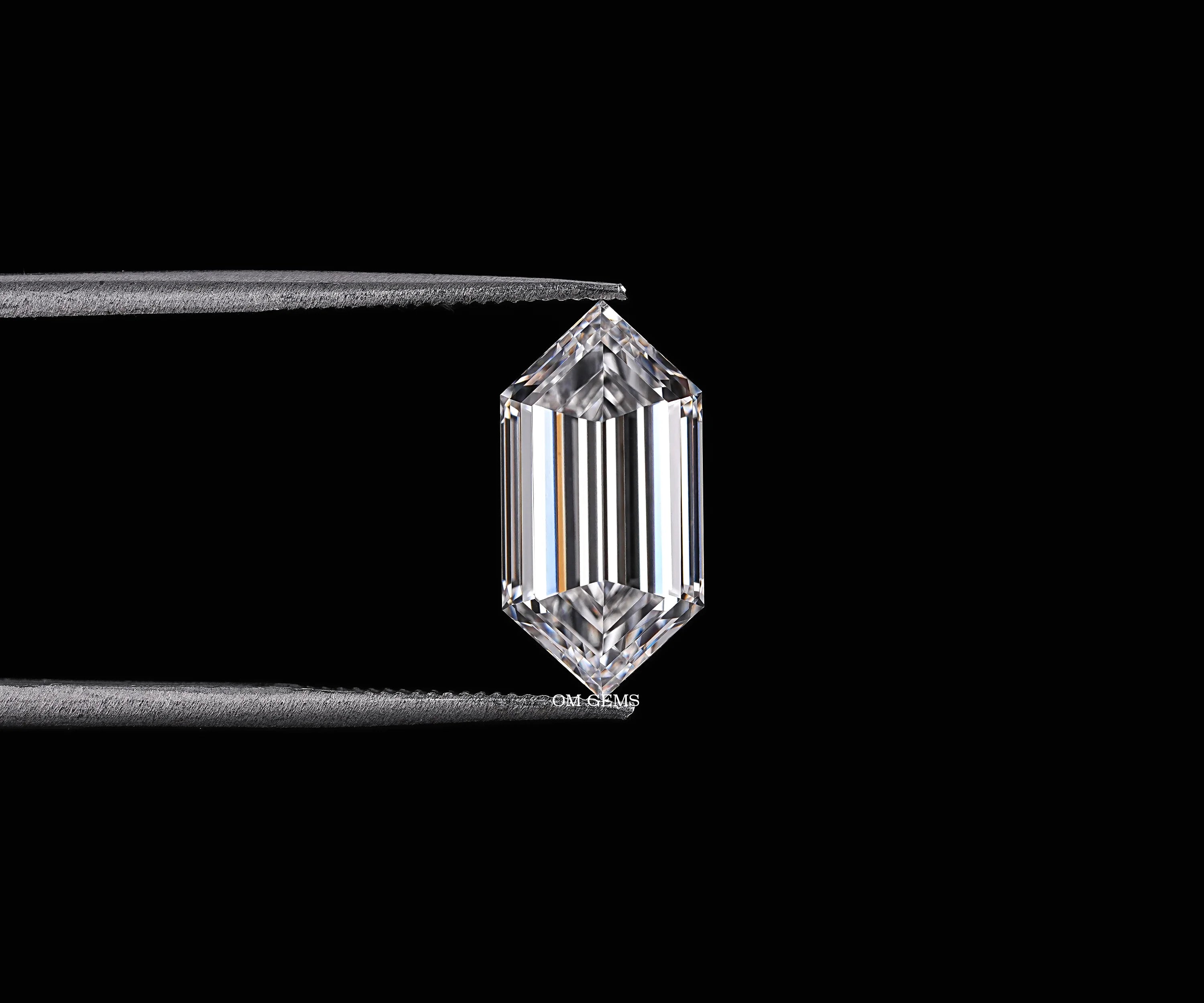 Step Cut Hexagon Cut Lab Grown Diamond Loose