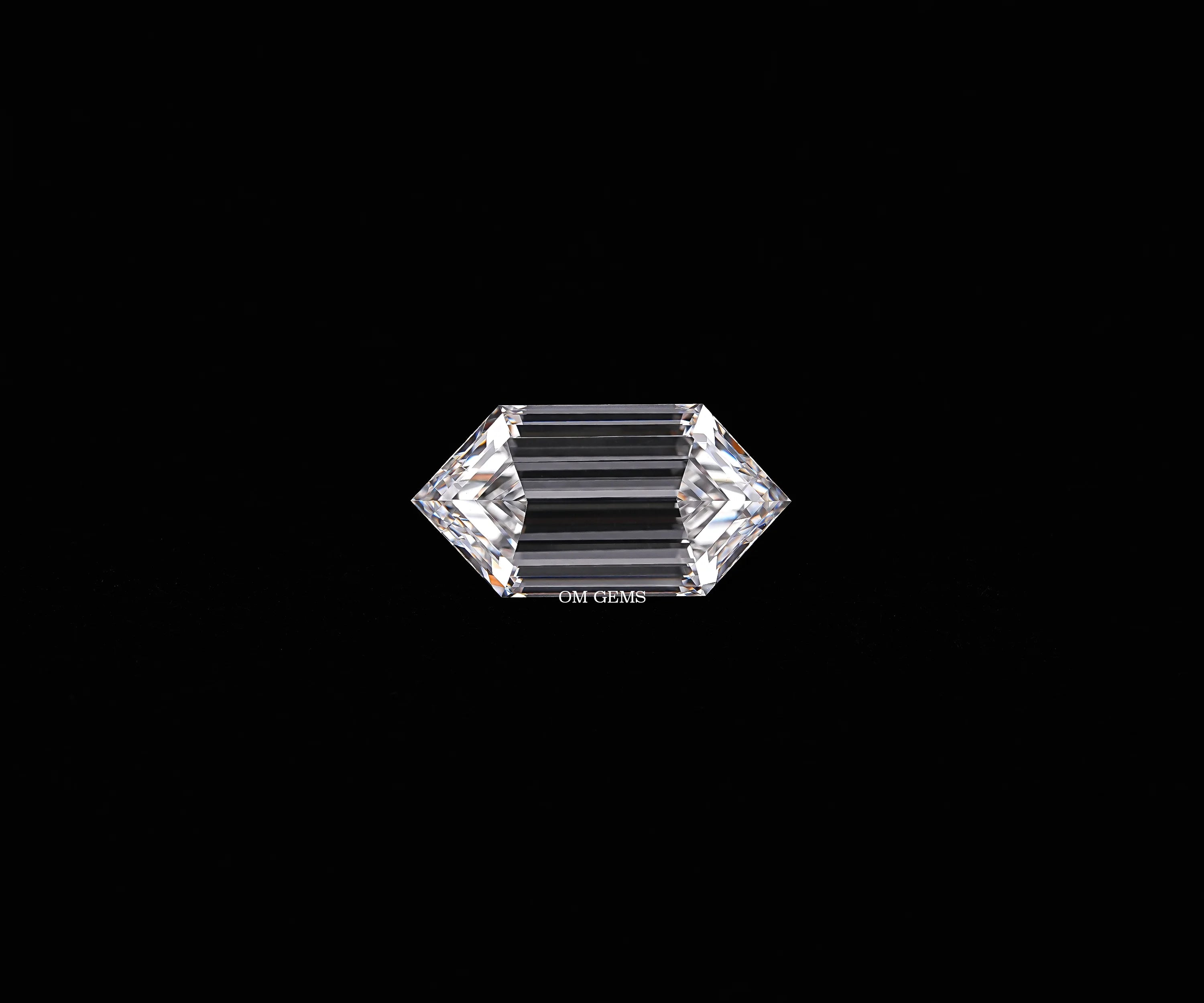 Step Cut Hexagon Cut Lab Grown Diamond Loose