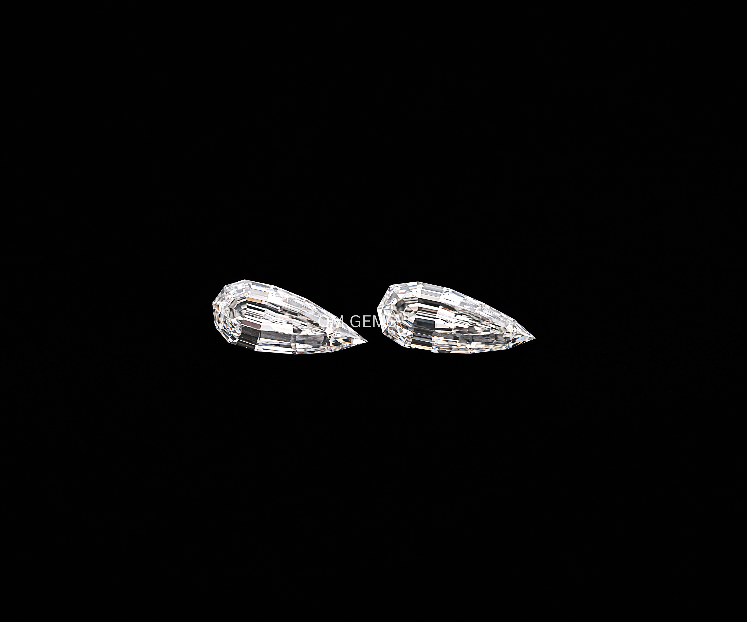 Step Cut Marquise Lab Grown Diamond Matching Pair