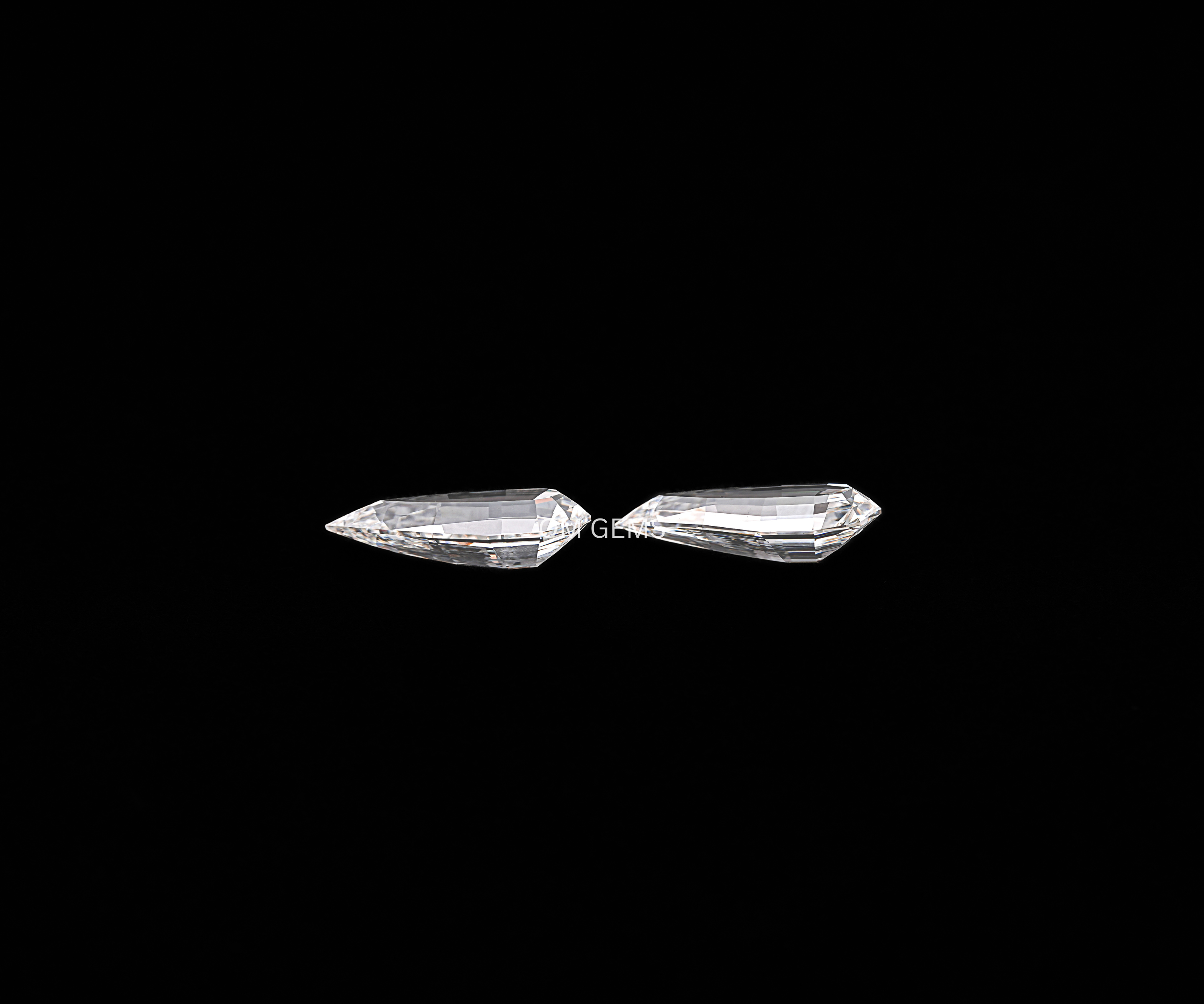 Step Cut Marquise Lab Grown Diamond Matching Pair