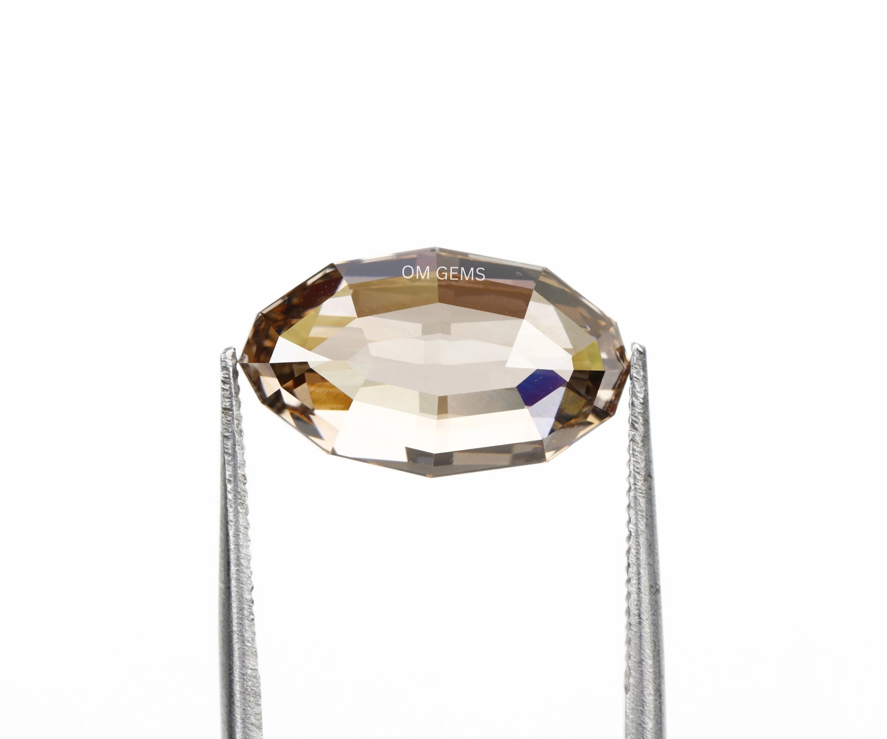 Step Cut Oval Brown Loose Diamond