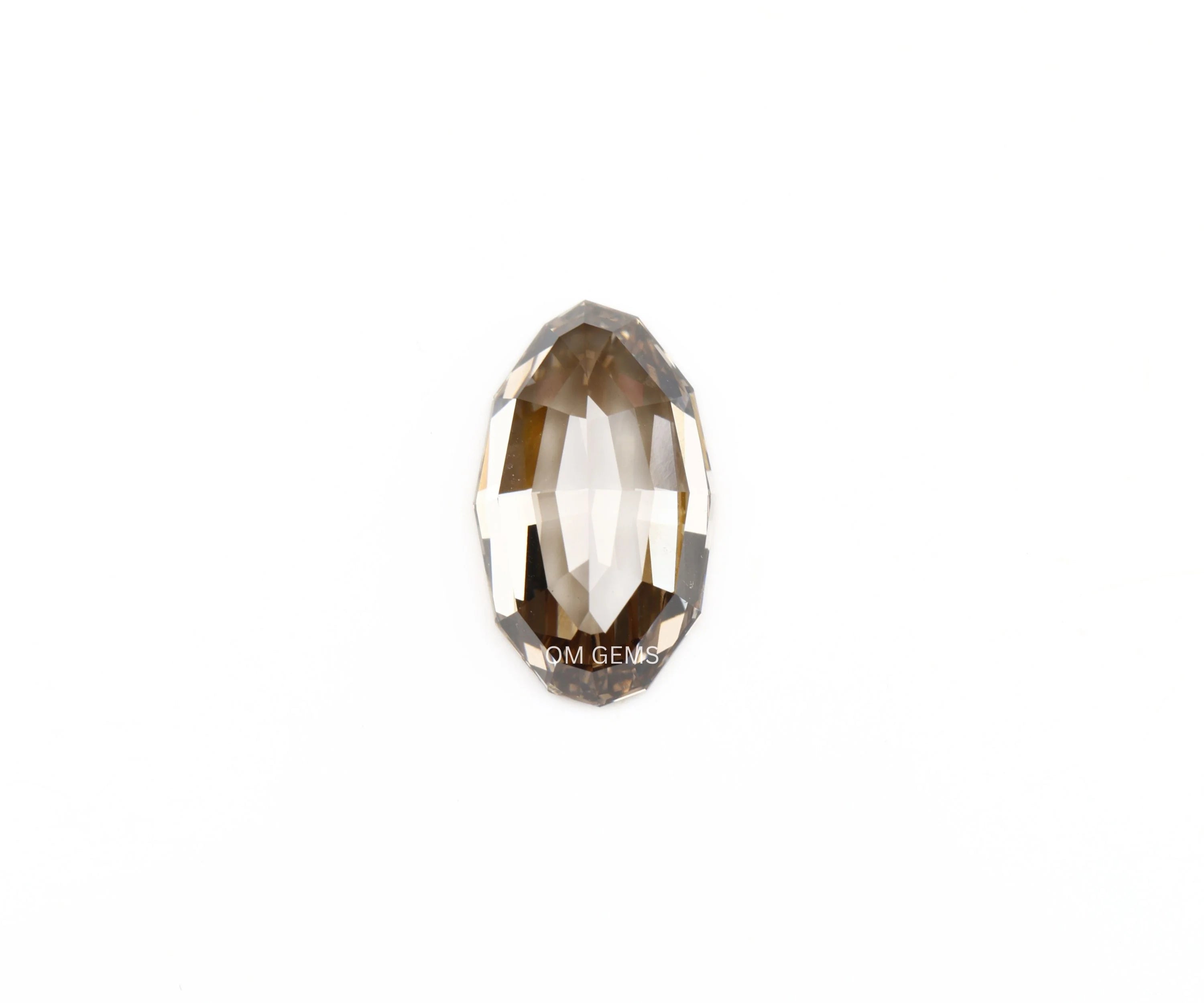 Step Cut Oval Brown Loose Diamond