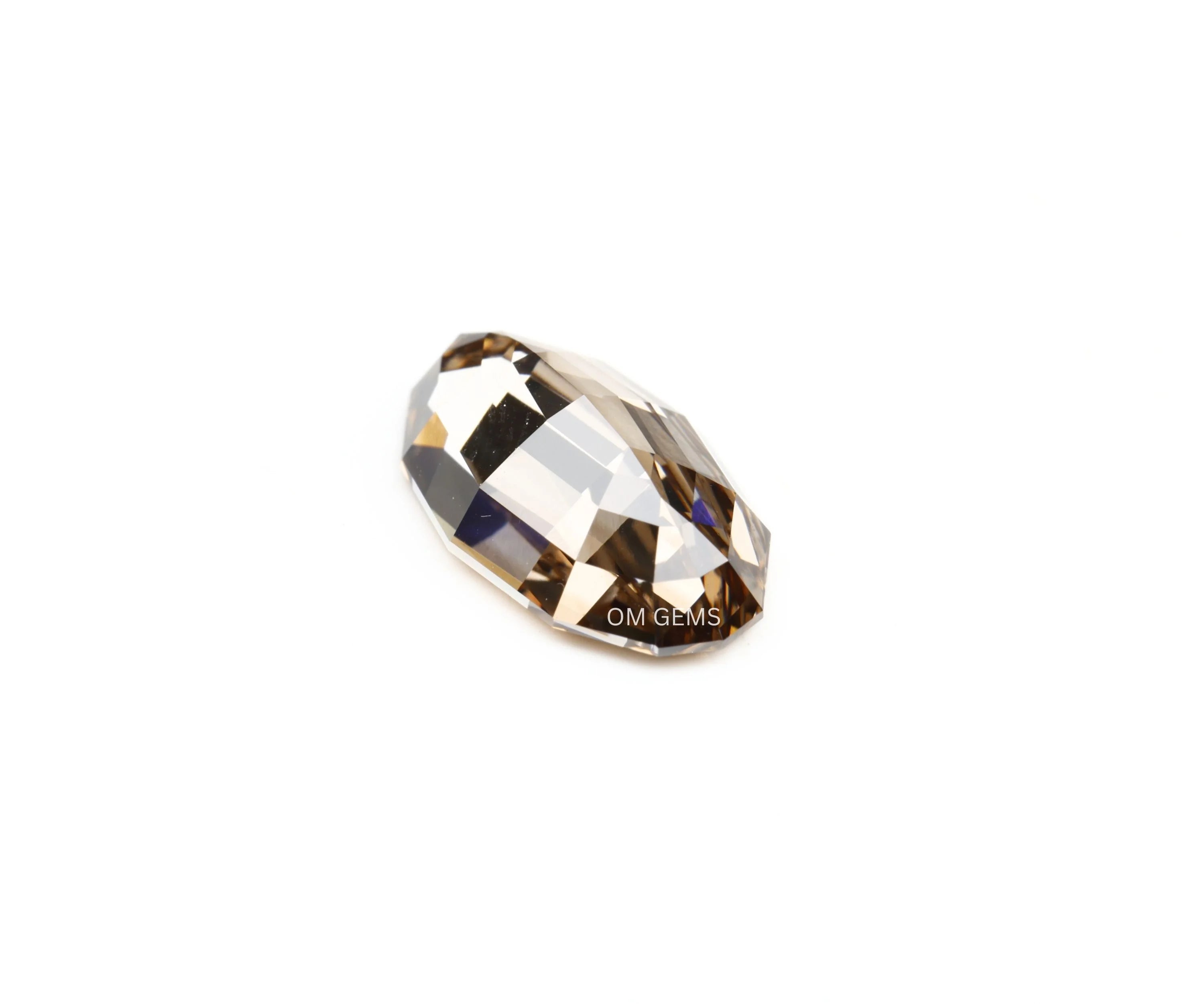 Step Cut Oval Brown Loose Diamond