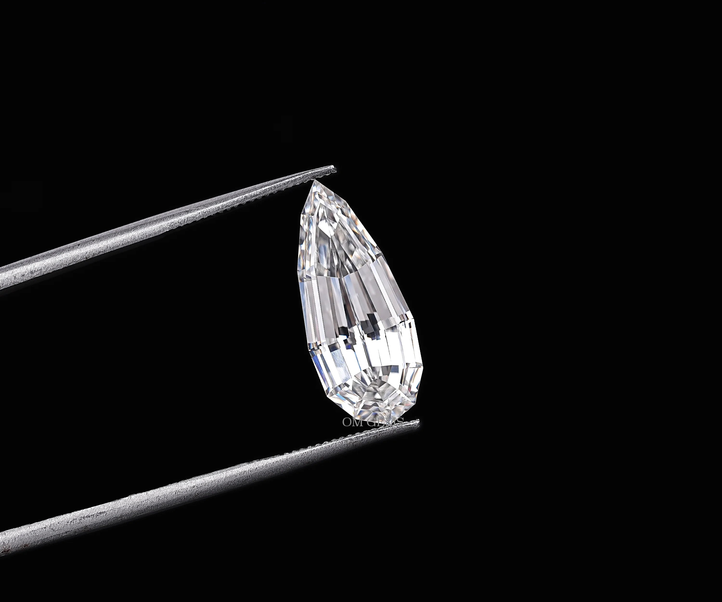 Step Cut Pear Lab Grown Diamond Loose Diamond