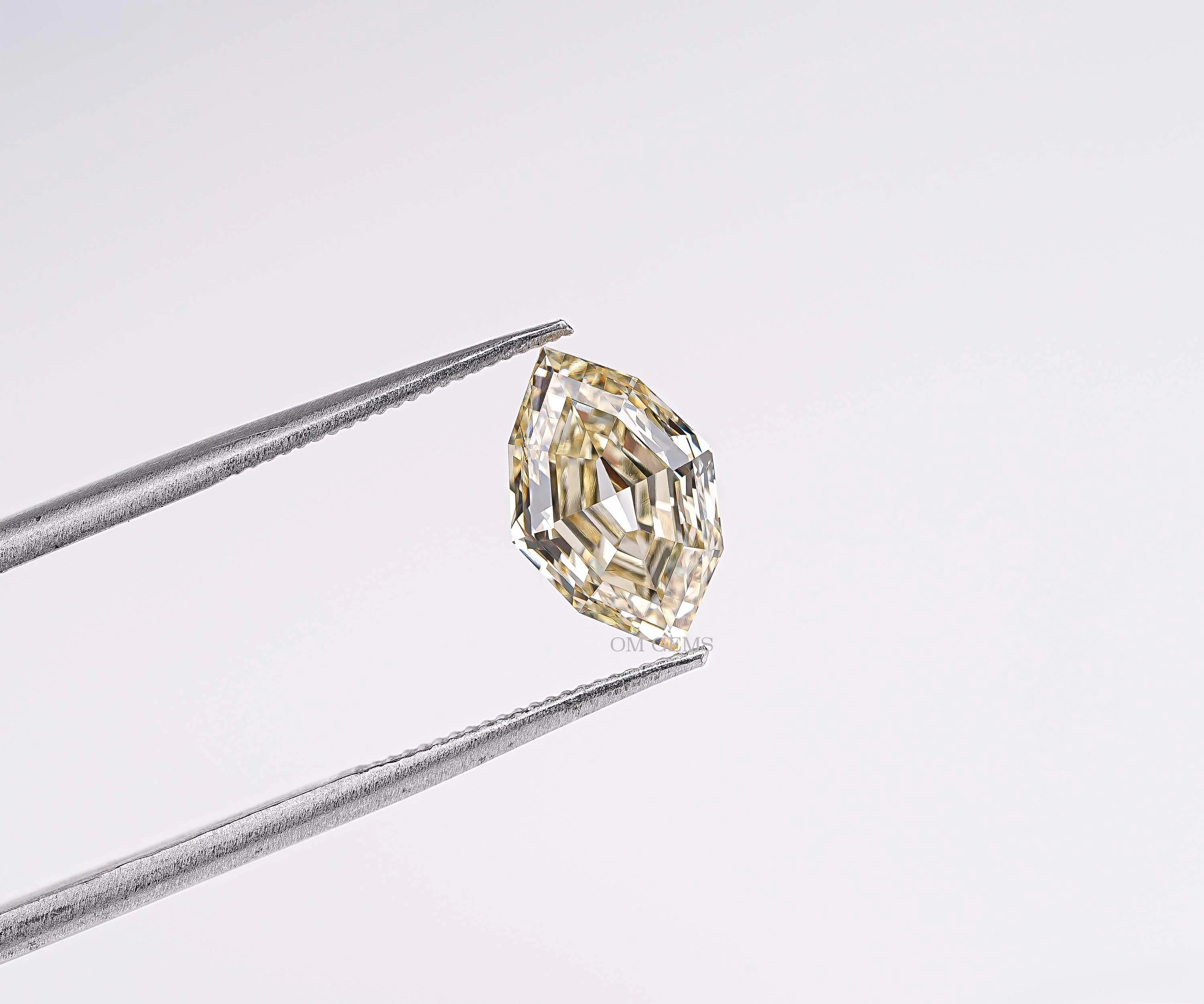 Fancy Yellow Step Marquise Cut Lab Grown Diamond