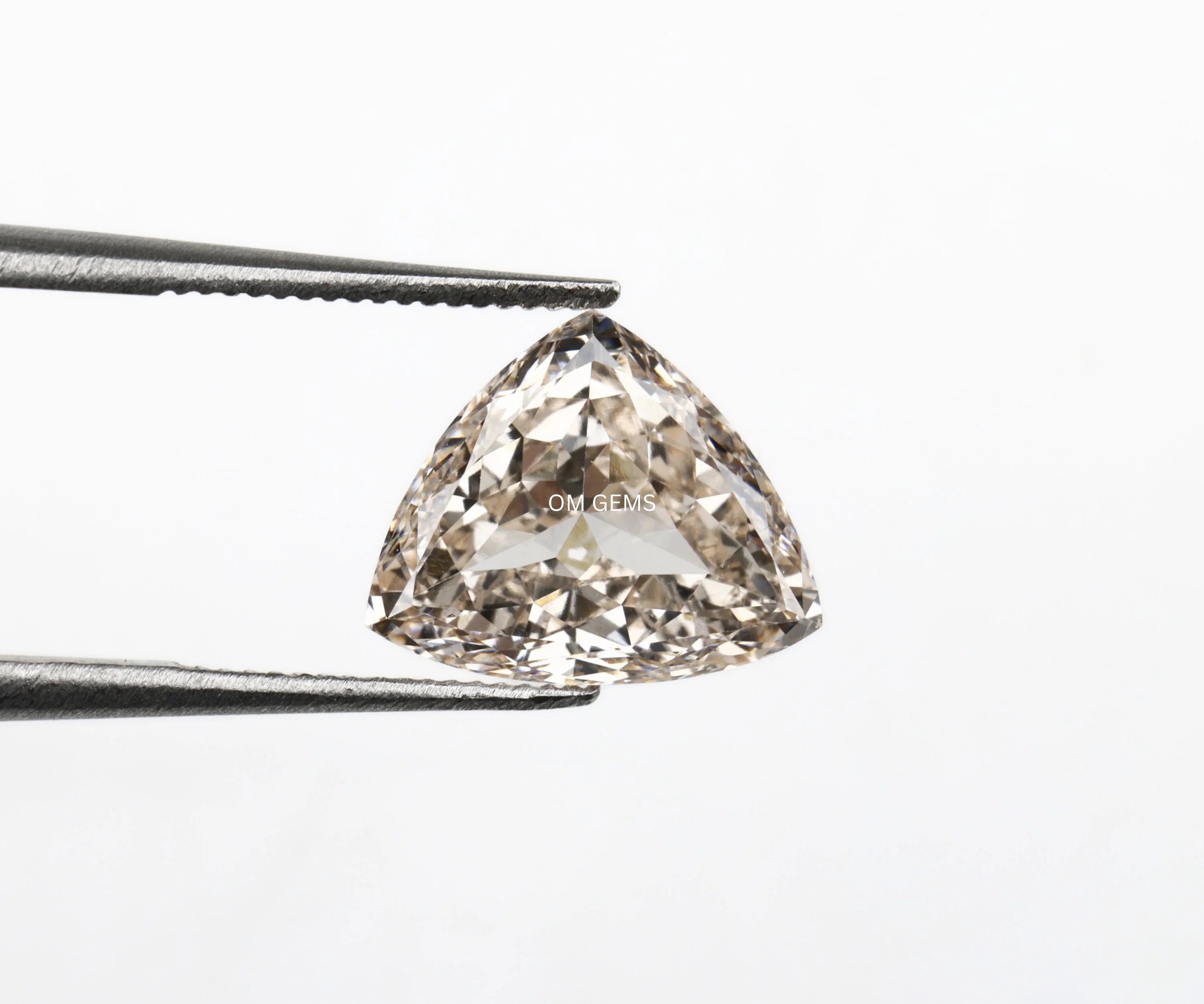 Trillion Cut Champagne Lab Grown Diamond
