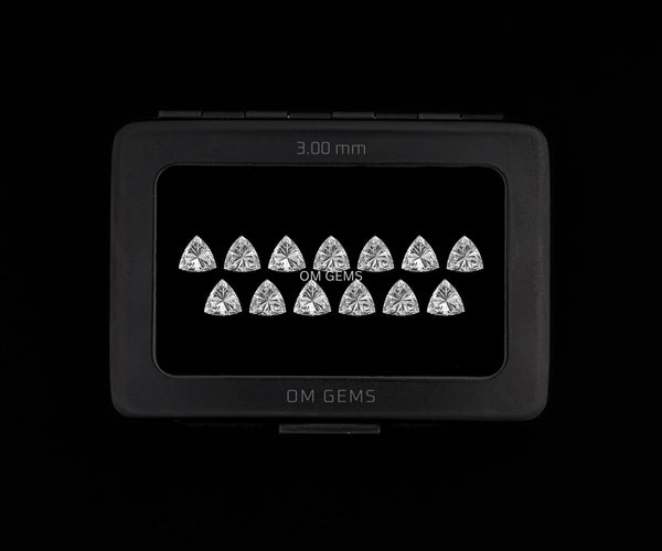 3.00mm Trillion Shape Melee Loose Lab Grown CVD Diamond DEF Color VVS VS Clarity