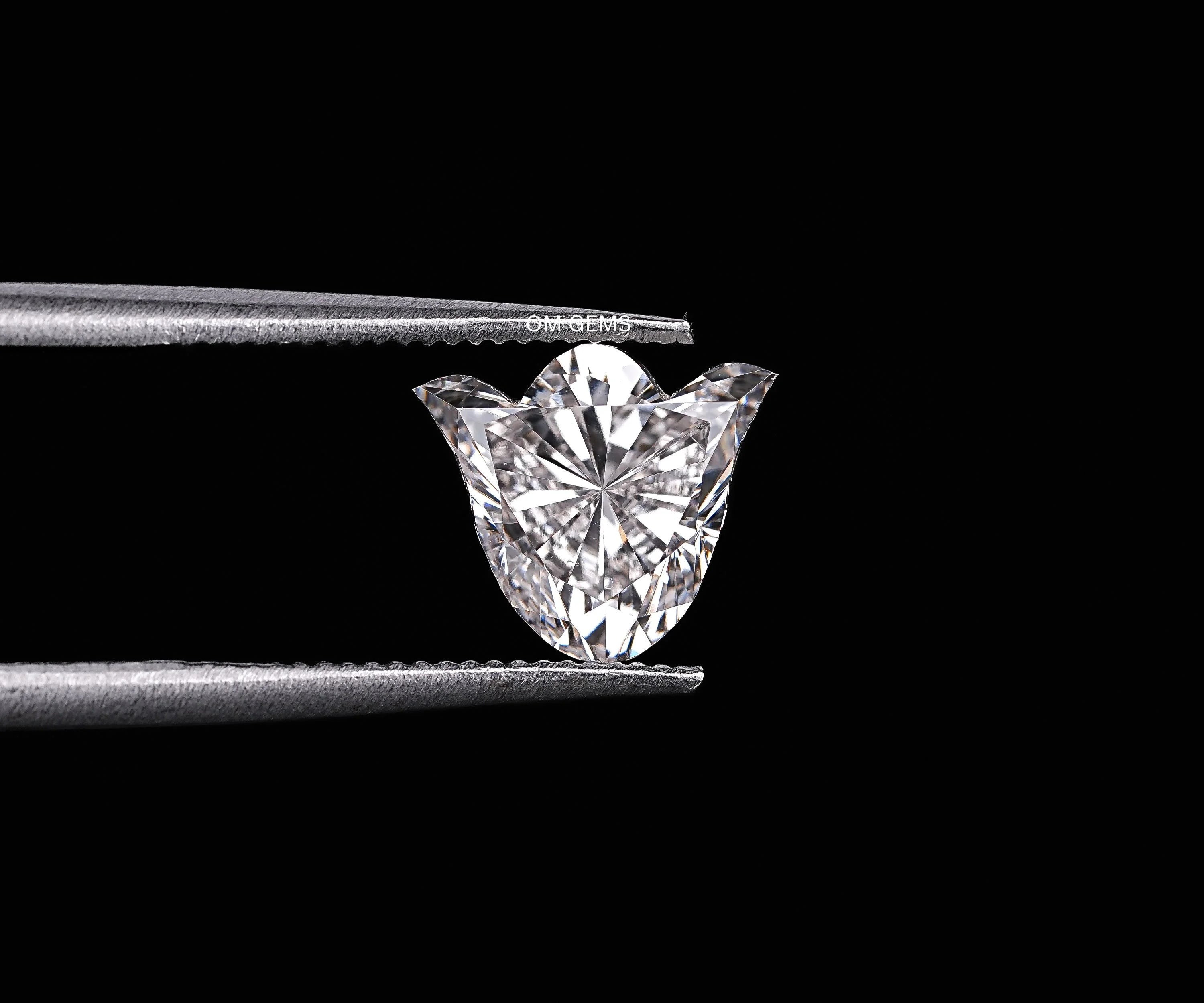 Tulip Shaped Lab Grown Loose Diamond