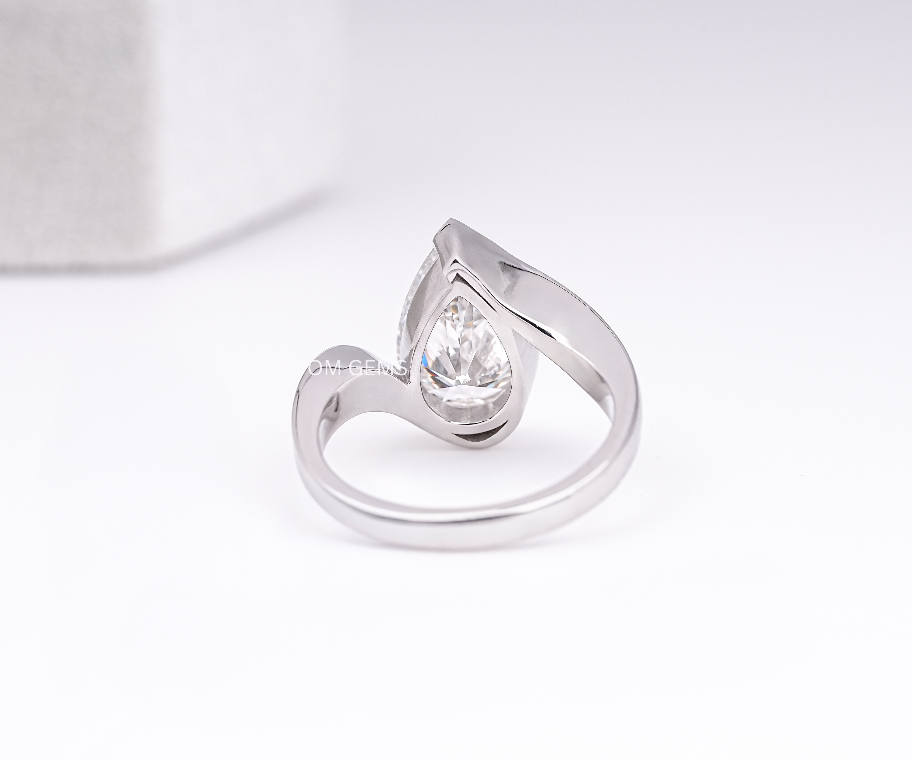 Unique Pear Shape Lab Grown Diamond Ring