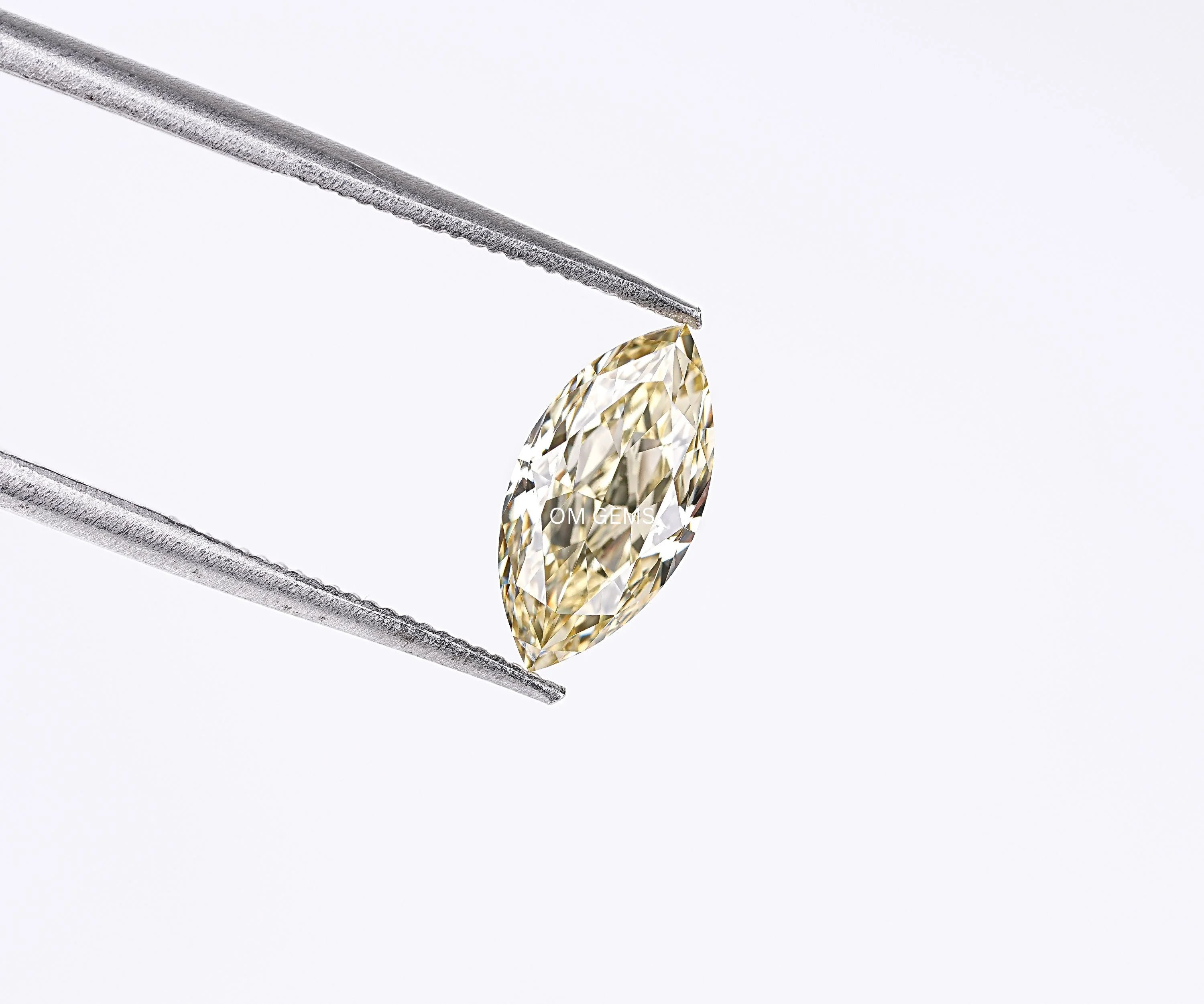Yellow Marquise Cut Lab Grown Loose Diamond