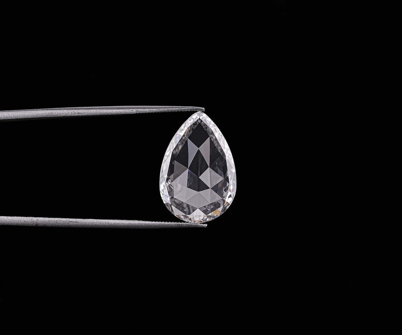 3.17 CT Rose Cut Pear Lab Grown Diamond